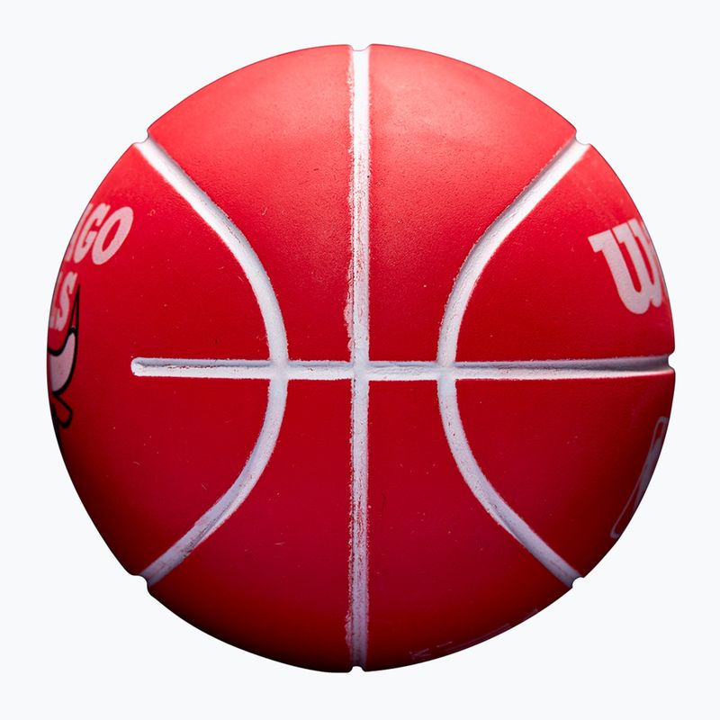 Lopta Super Mini Wilson NBA Dribbler Chicago Bulls red 3