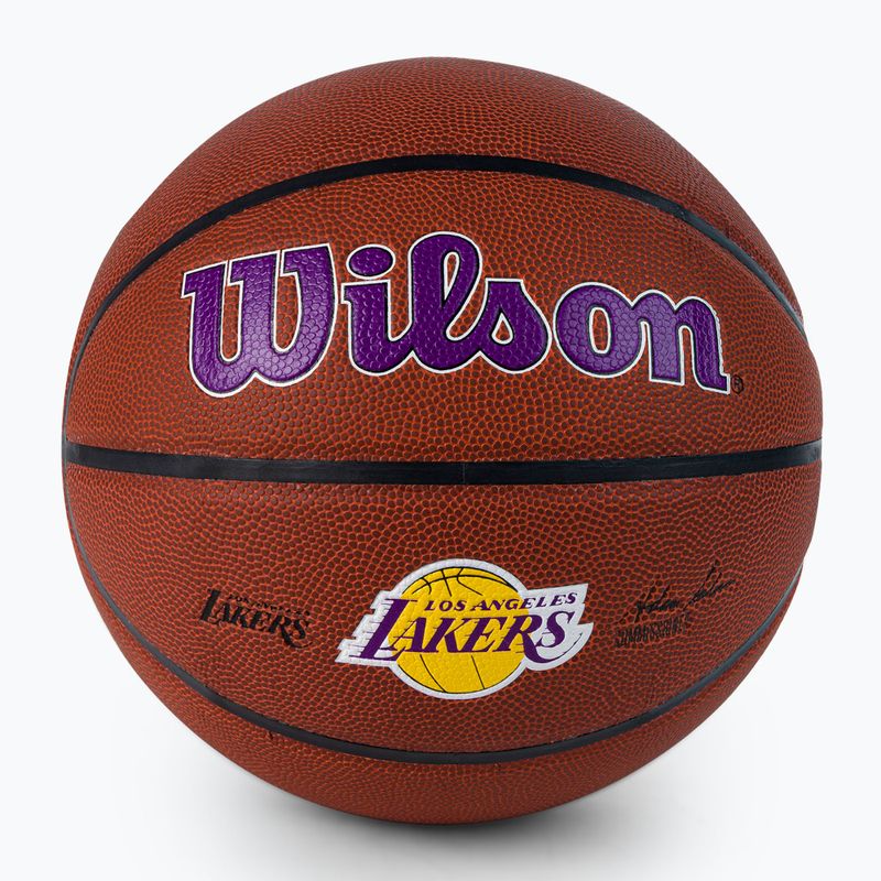 Wilson NBA Team Alliance Los Angeles Lakers hnedá basketbalová lopta WTB3100XBLAL veľkosť 7