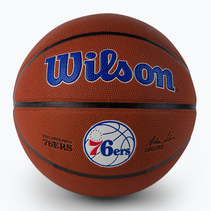 Wilson NBA Team Alliance Philadelphia 76ers brown basketball WTB3100XBPHI veľkosť 7