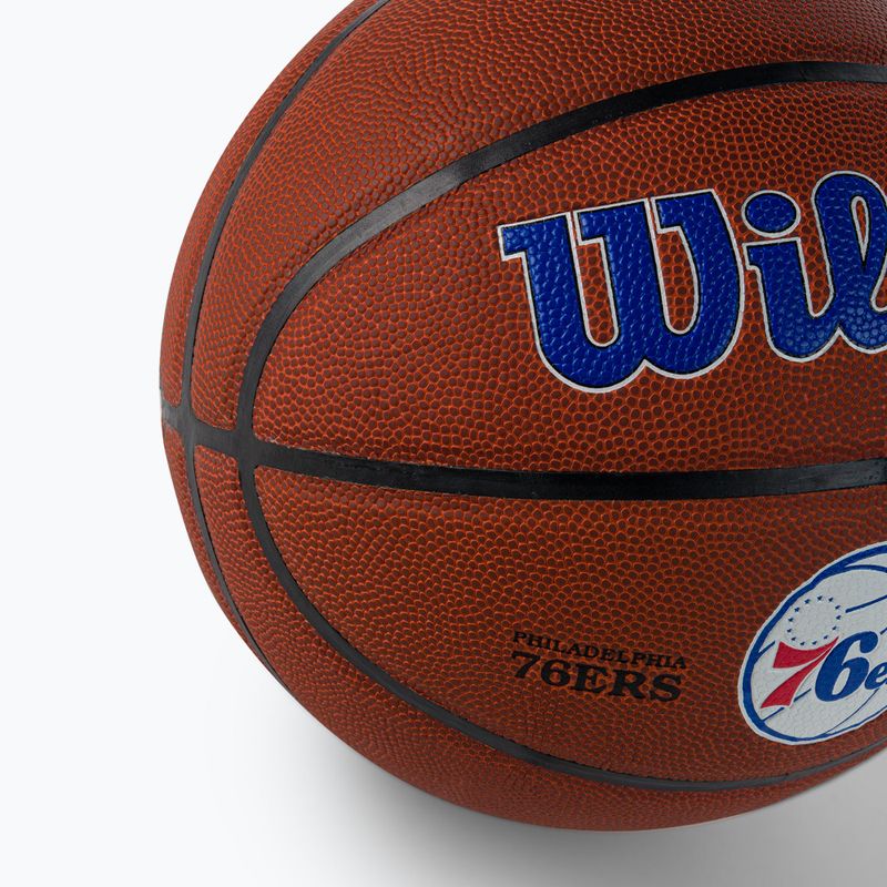 Wilson NBA Team Alliance Philadelphia 76ers brown basketball WTB3100XBPHI veľkosť 7 3