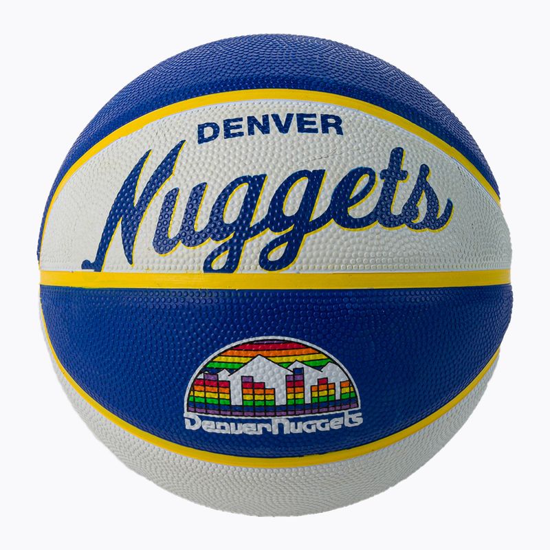 Wilson NBA Team Retro Mini Denver Nuggets basketbal modrý WTB3200XBDEN veľkosť 3