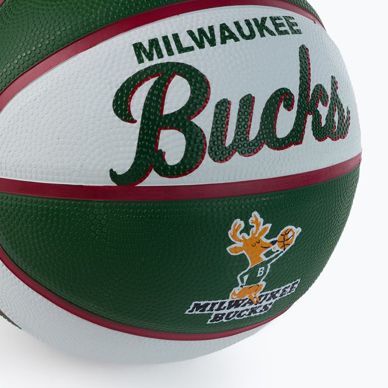 Wilson NBA Team Retro Mini Milwaukee Bucks basketbal zelená WTB3200XBMIL veľkosť 3 3