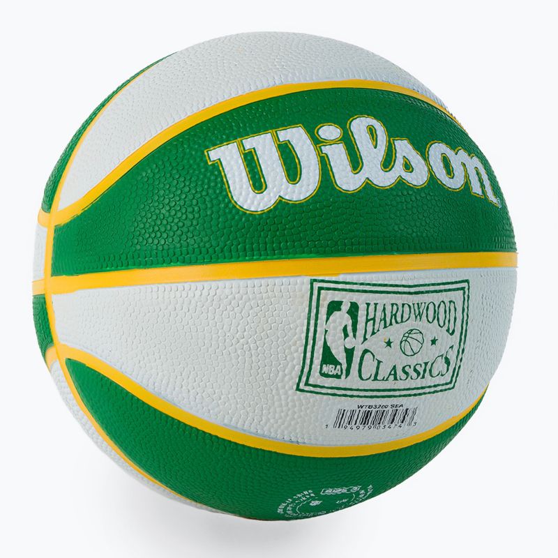 Wilson NBA Team Retro Mini Seattle SuperSonics basketball green WTB3200XBSEA veľkosť 3 2