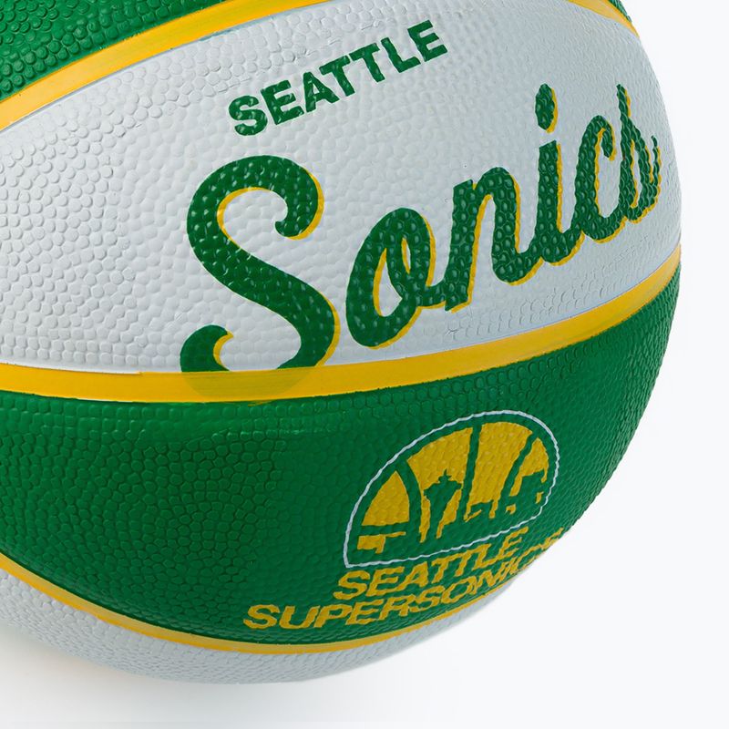 Wilson NBA Team Retro Mini Seattle SuperSonics basketball green WTB3200XBSEA veľkosť 3 3
