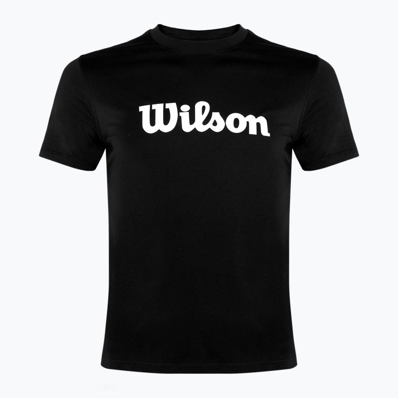 Pánske tenisové tričko Wilson Team Graphic black script