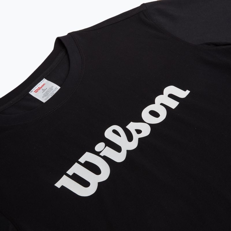 Pánske tenisové tričko Wilson Team Graphic black script 3