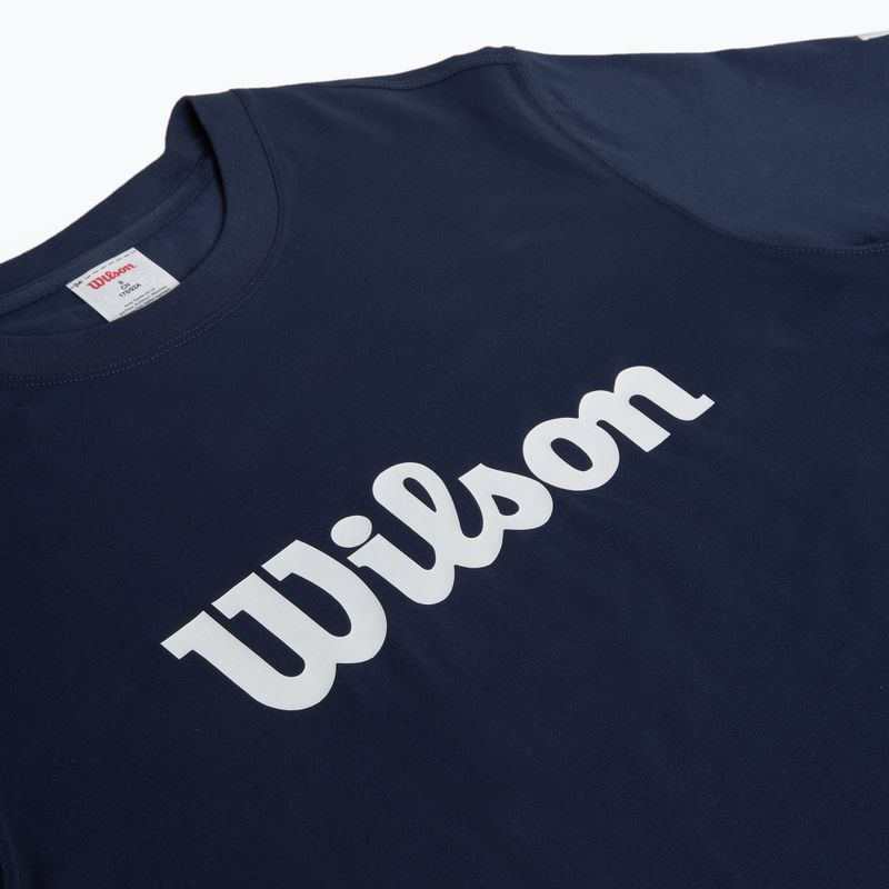 Pánske tenisové tričko Wilson Team Graphic classic navy script 3