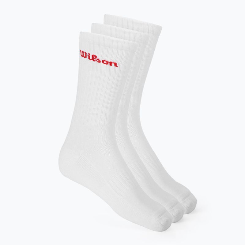 Ponožky Wilson Crew Logo 3 páry bright white