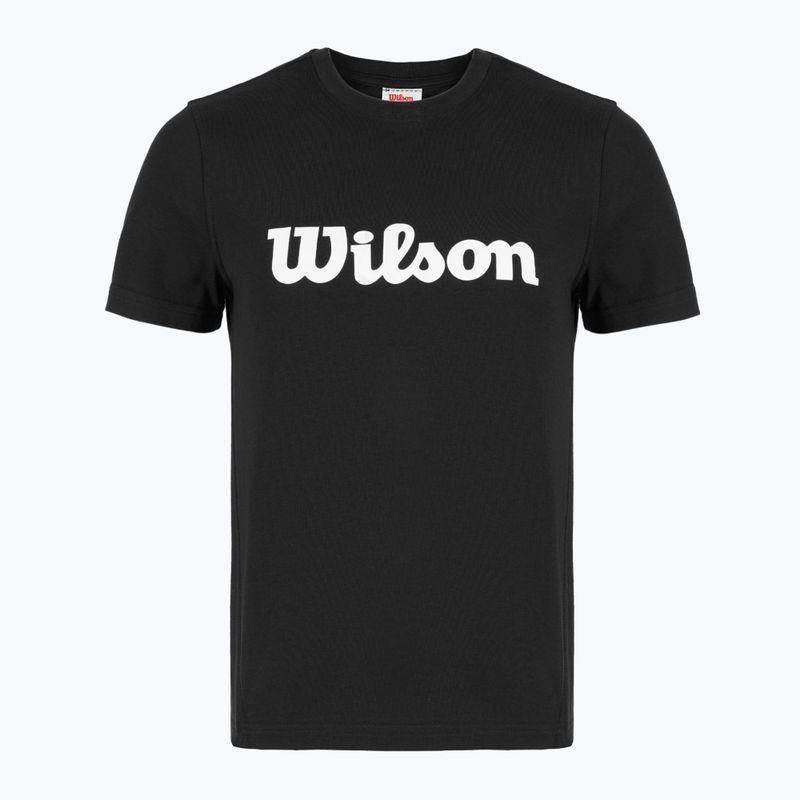 Dámske tenisové tričko Wilson Team Graphic Script W black script