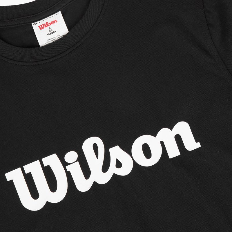 Dámske tenisové tričko Wilson Team Graphic Script W black script 3