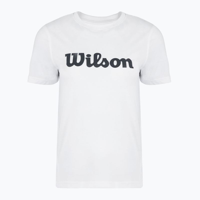 Dámske tenisové tričko Wilson Team Graphic Script W bright white script