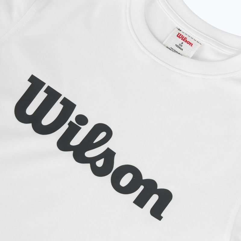 Dámske tenisové tričko Wilson Team Graphic Script W bright white script 3
