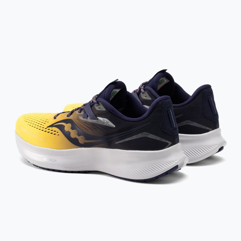 Saucony Ride 15 pánska bežecká obuv navy blue and yellow S20729-65 3
