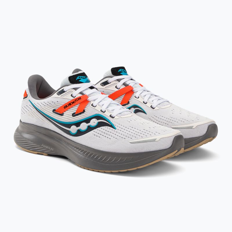 Saucony Guide 16 pánska bežecká obuv biela a sivá S20810-85 4