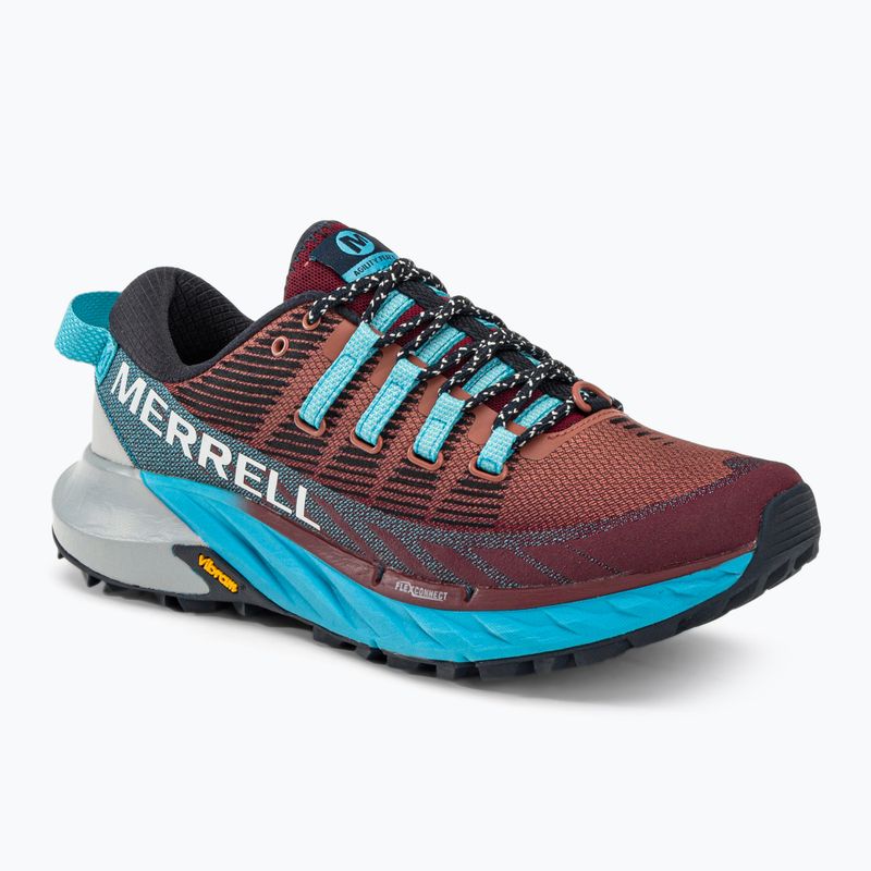 Merrell Agility Peak 4 dámska bežecká obuv burgundy-blue J067546