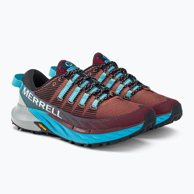 Merrell Agility Peak 4 dámska bežecká obuv burgundy-blue J067546 4