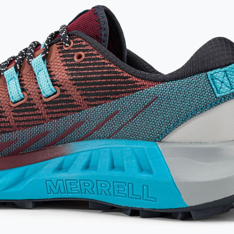 Merrell Agility Peak 4 dámska bežecká obuv burgundy-blue J067546 10