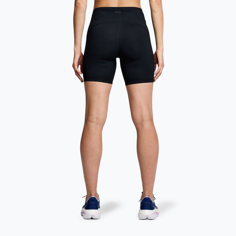 Dámske bežecké šortky Saucony Fortify 6" black 2