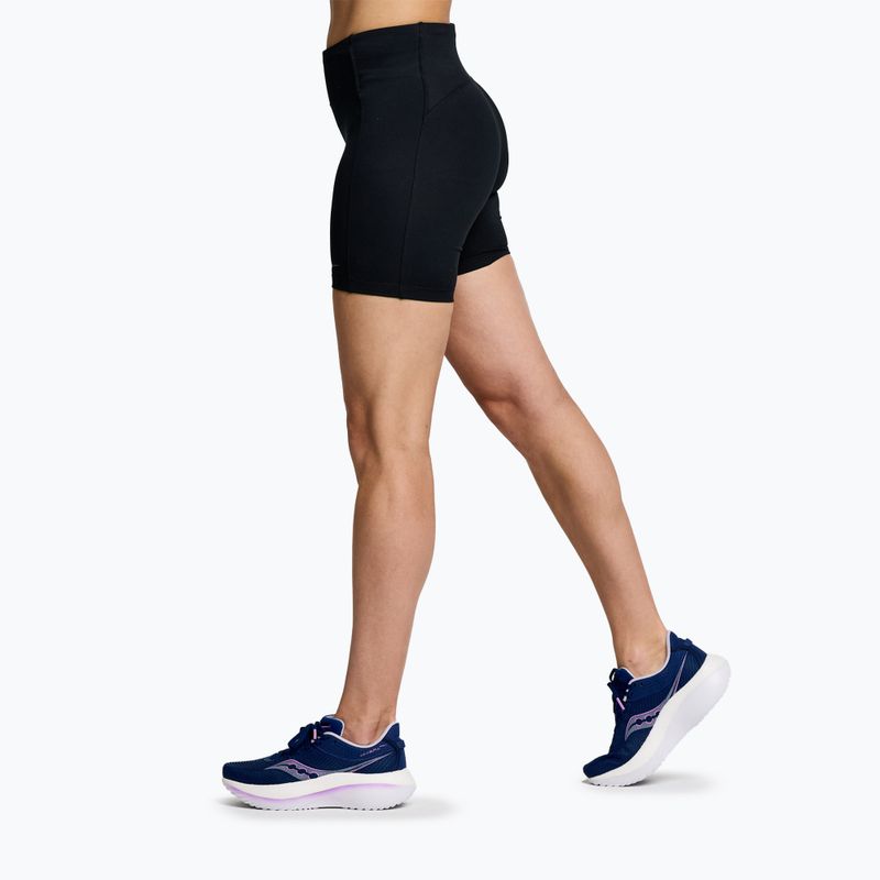 Dámske bežecké šortky Saucony Fortify 6" black 3