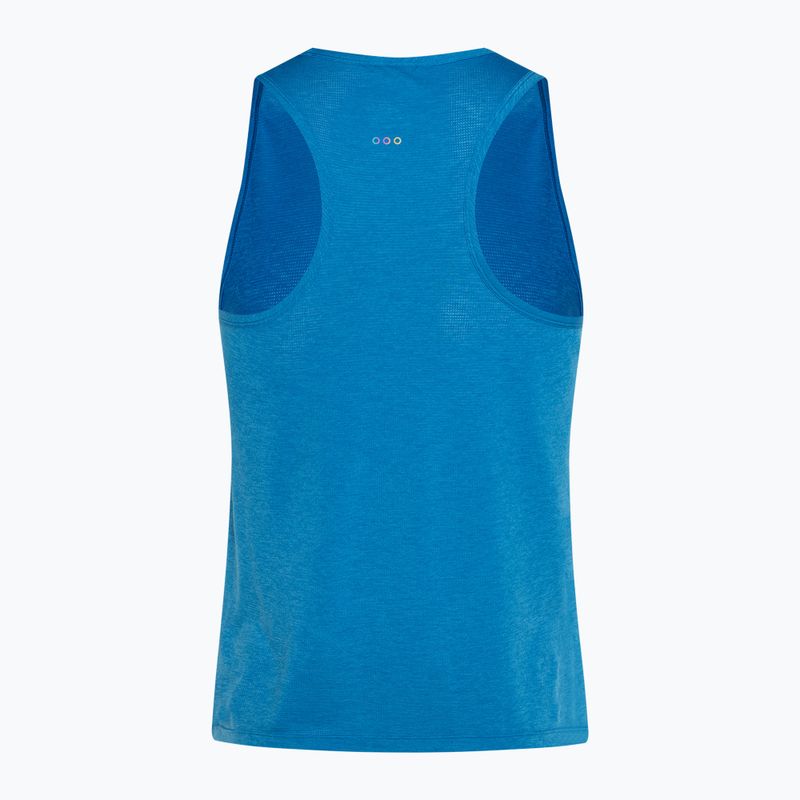 Pánske bežecké tielko Saucony Stopwatch Singlet cobalt heather 2