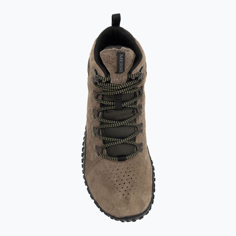 Pánske barefoot topánky Merrell Wrapt Mid WP olive/black 5