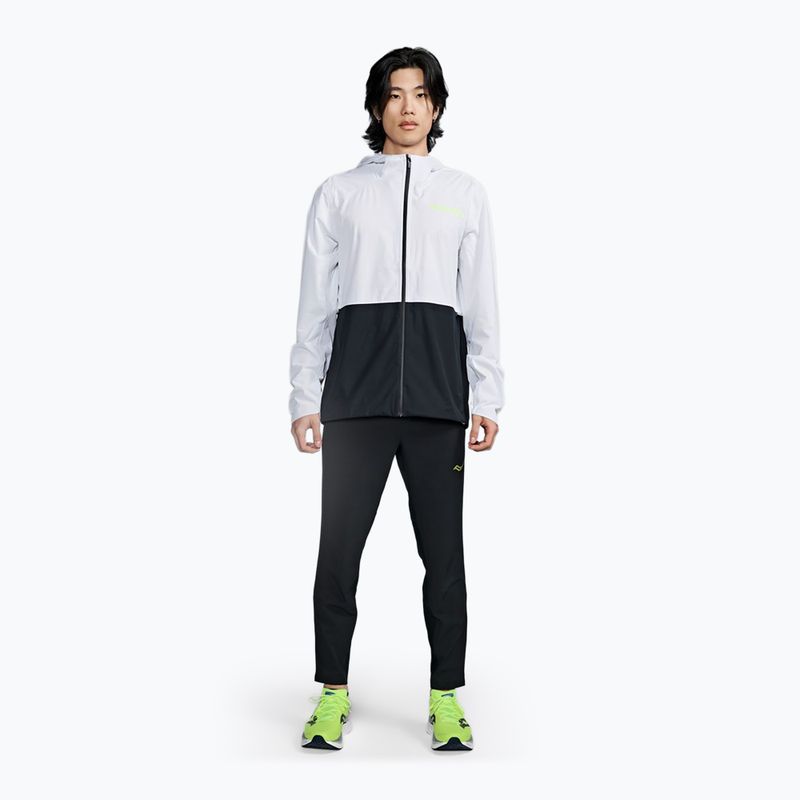 Pánska bežecká bunda Saucony Elite Runshield black/white 2