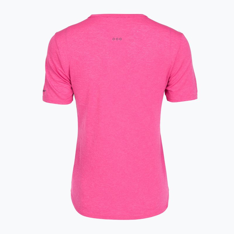 Dámske bežecké tričko Saucony Stopwatch SS fuchsia heather 2