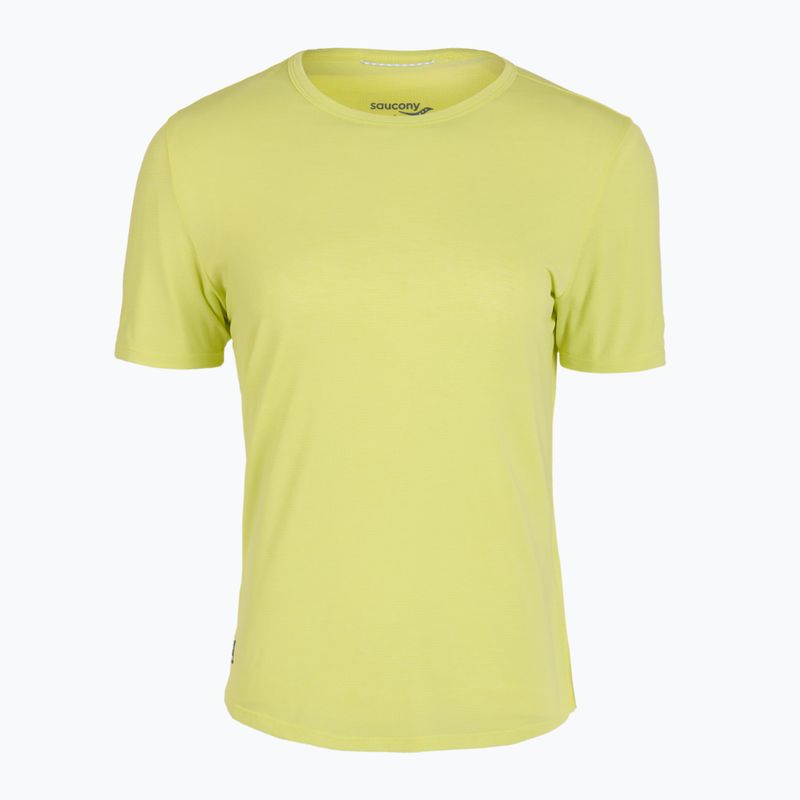 Dámske bežecké tričko Saucony Stopwatch SS sunny lime heather