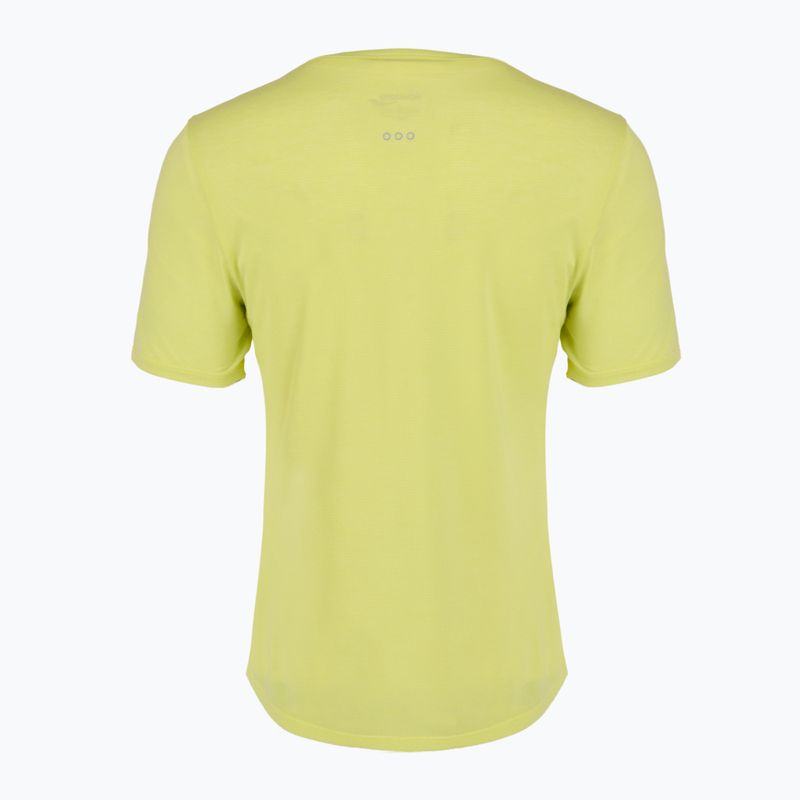 Dámske bežecké tričko Saucony Stopwatch SS sunny lime heather 2