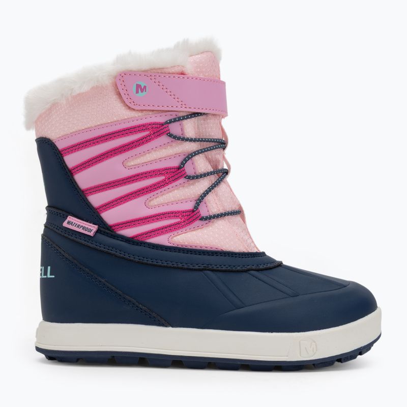 Detské snehule Merrell Snow Bank 5.0 WP navy/pink 2
