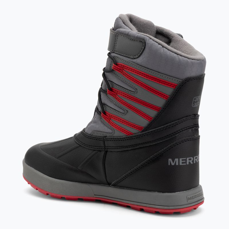 Detské snehule Merrell Snow Bank 5.0 WP black/red 3