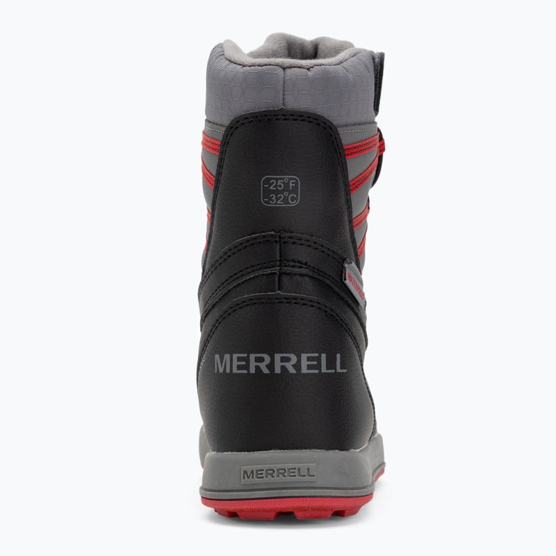 Detské snehule Merrell Snow Bank 5.0 WP black/red 6