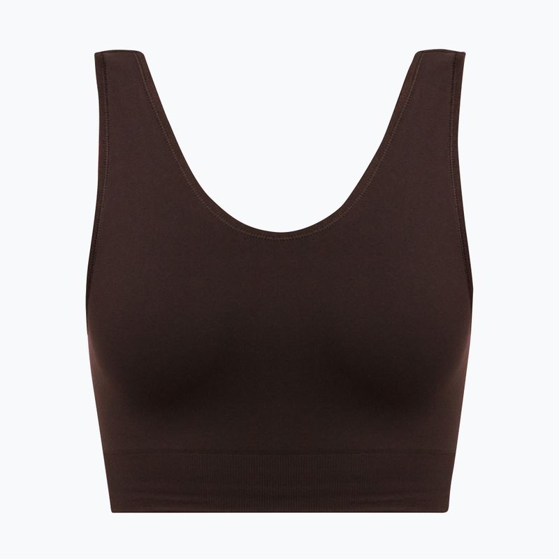 Fitness podprsenka Sweaty Betty Stamina Seamless Scoop espresso brown 5