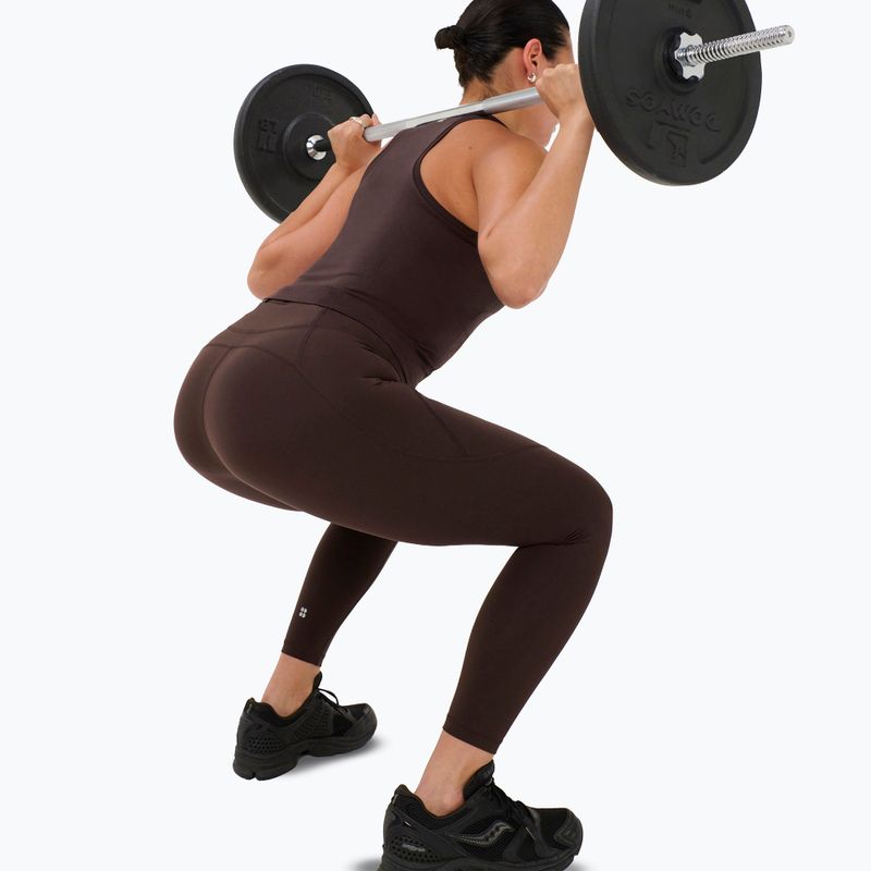 Dámske tréningové legíny Sweaty Betty Power Workout 7/8 espresso brown 4