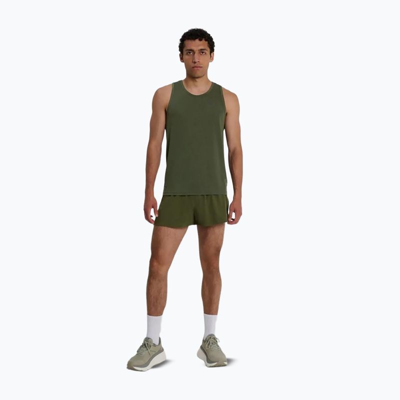 Pánske bežecké tričko Saucony Stopwatch Singlet fatigue heather 2