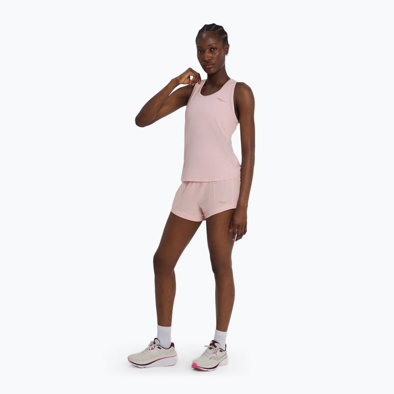 Dámske bežecké tričko Saucony Stopwatch Singlet silk heather 2