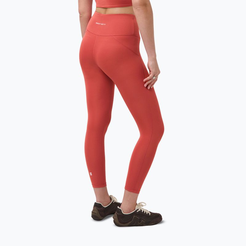 Dámske tréningové legíny Sweaty Betty All Day 7/8 terrazzo red 3