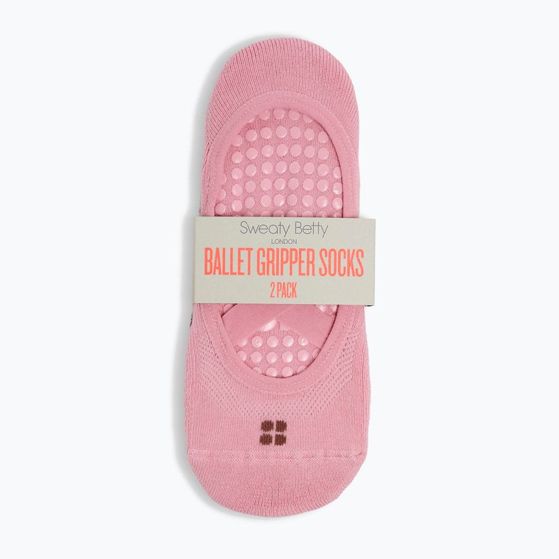Dámske ponožky Sweaty Betty Ballet Gripper 2 pary decopink chestnutbrown 2