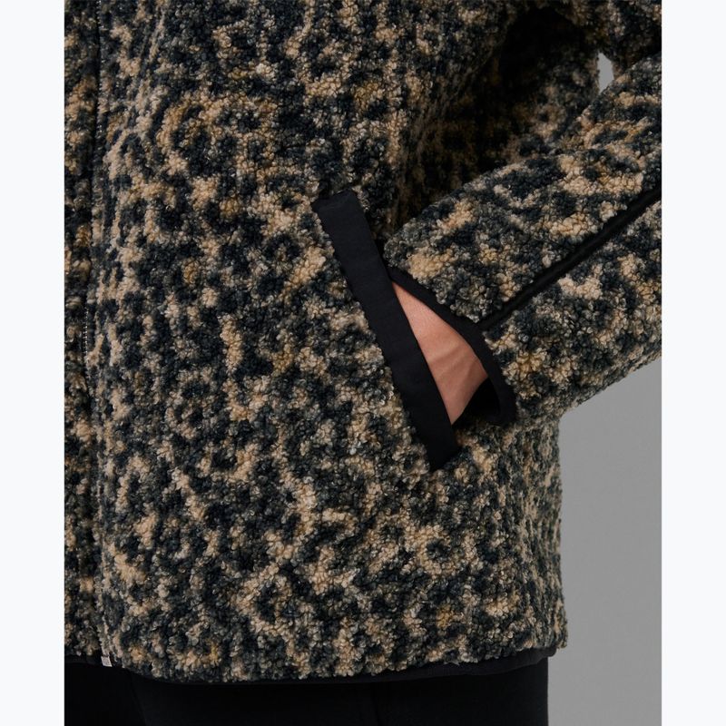 Dámska mikina Sweaty Betty Plush Contrast Zip Up Fleece brown ink leopard print 6