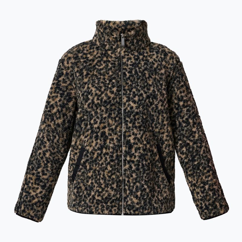 Dámska mikina Sweaty Betty Plush Contrast Zip Up Fleece brown ink leopard print 7