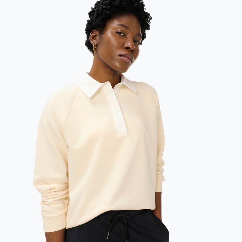 Dámska mikina Sweaty Betty Revive Rugby ecru beige