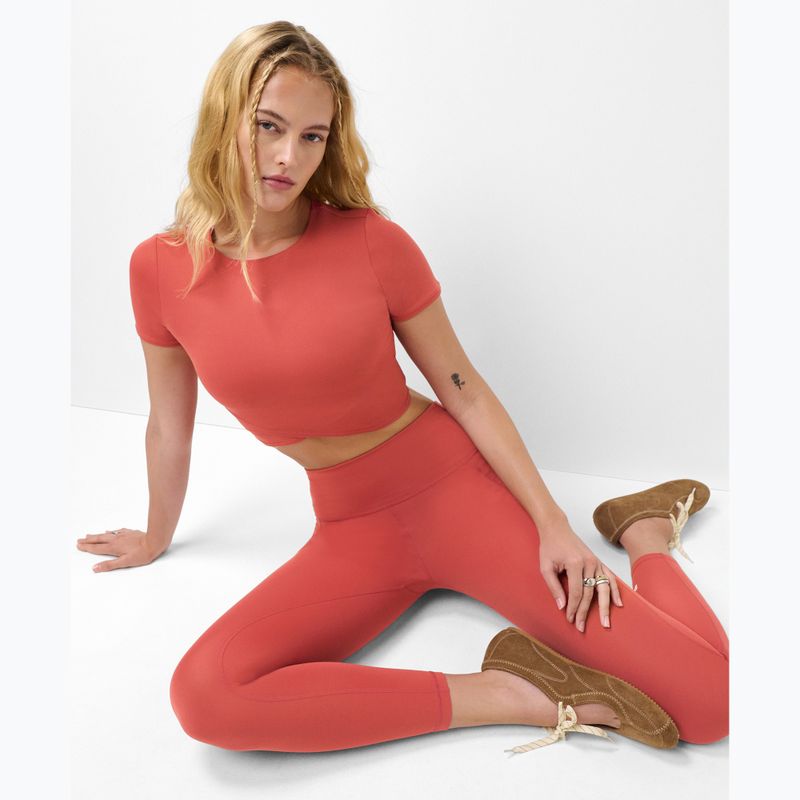 Dámske tričko na jogu Sweaty Betty All Day Wrap terrazzo red 4