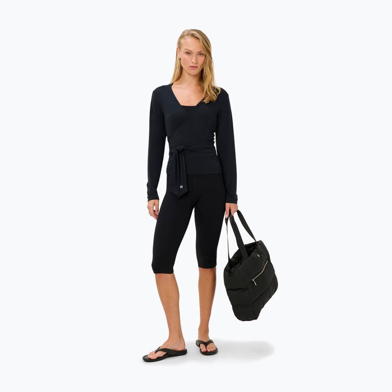 Dámske tričko longsleeve Sweaty Betty Soft Flow Studio Wear Your Way black 2