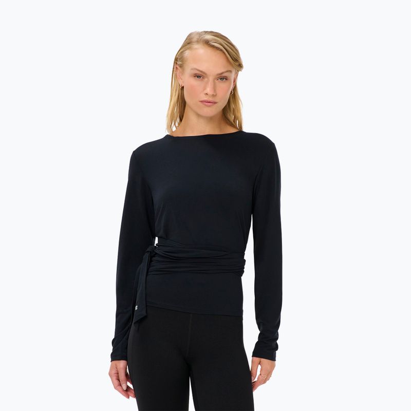 Dámske tričko longsleeve Sweaty Betty Soft Flow Studio Wear Your Way black 4