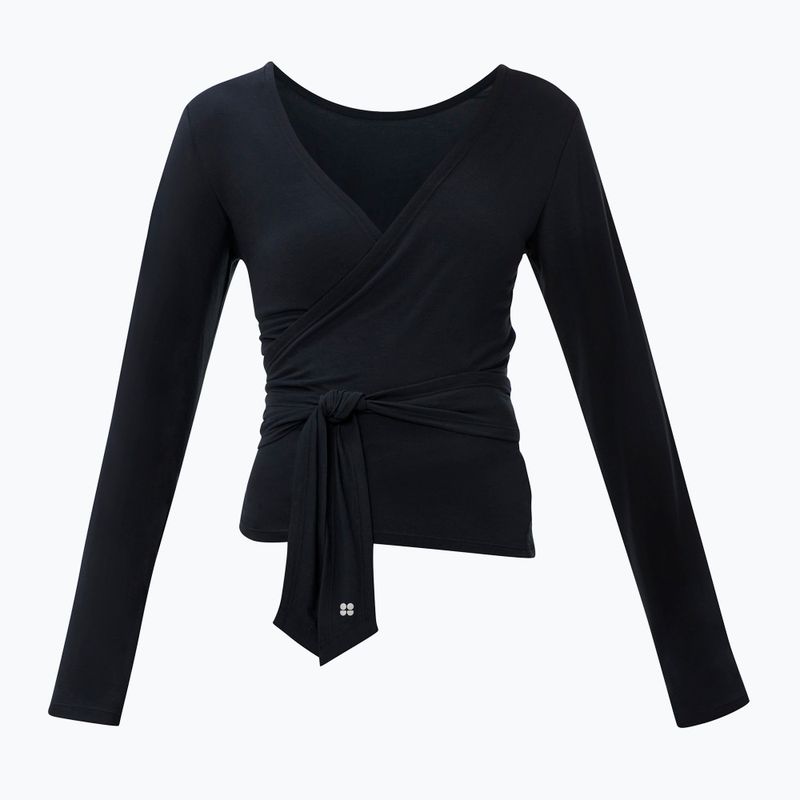 Dámske tričko longsleeve Sweaty Betty Soft Flow Studio Wear Your Way black 8