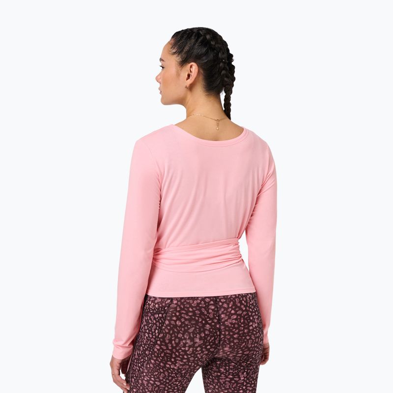 Dámske tričko longsleeve Sweaty Betty Soft Flow Studio Wear Your Way deco pink 3