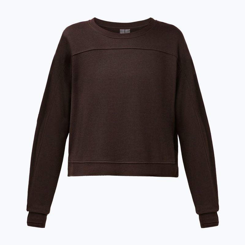 Dámska mikina Sweaty Betty After Class Yoke Crop espresso brown 6