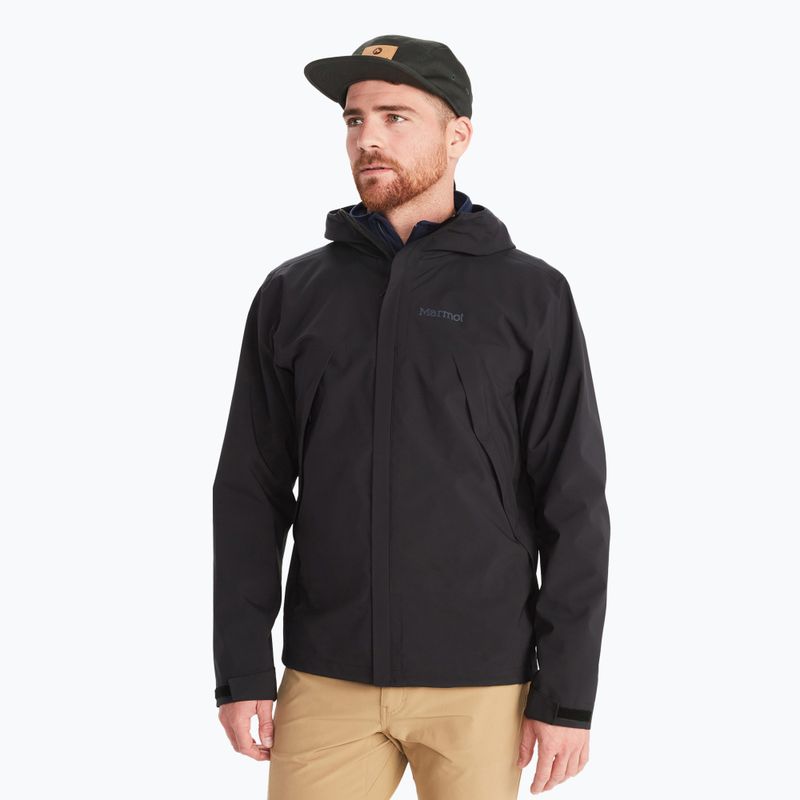 Pánska bunda do dažďa  Marmot PreCip Eco Pro black