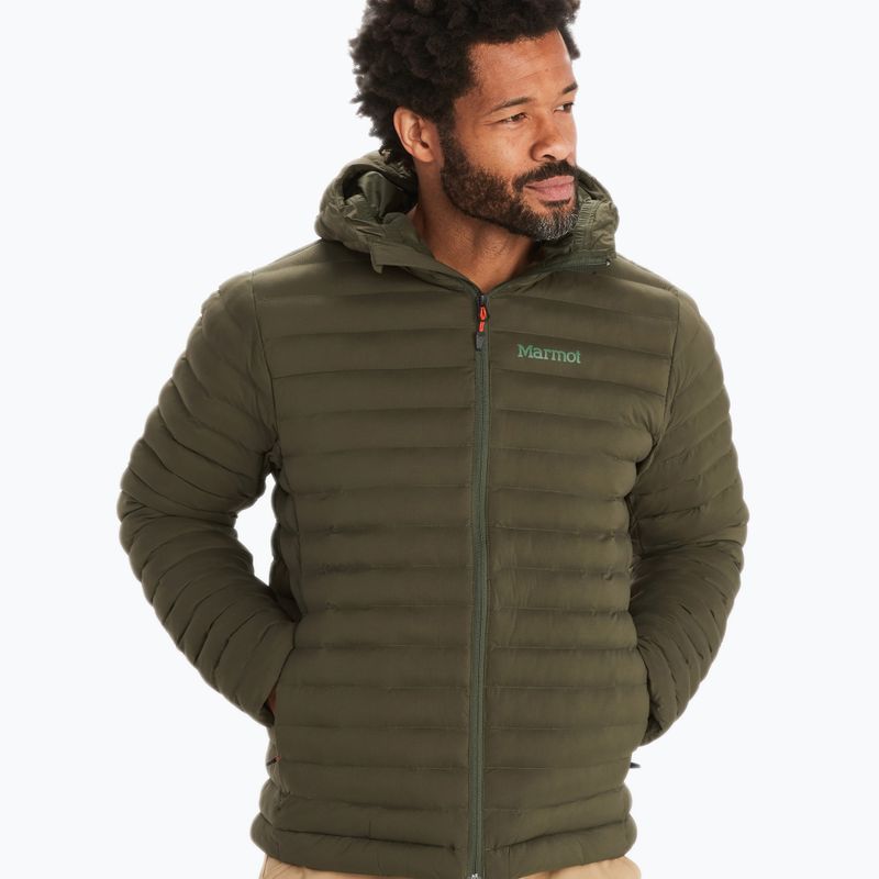 Marmot Echo Featherless Hoody pánska páperová bunda zelená 34790