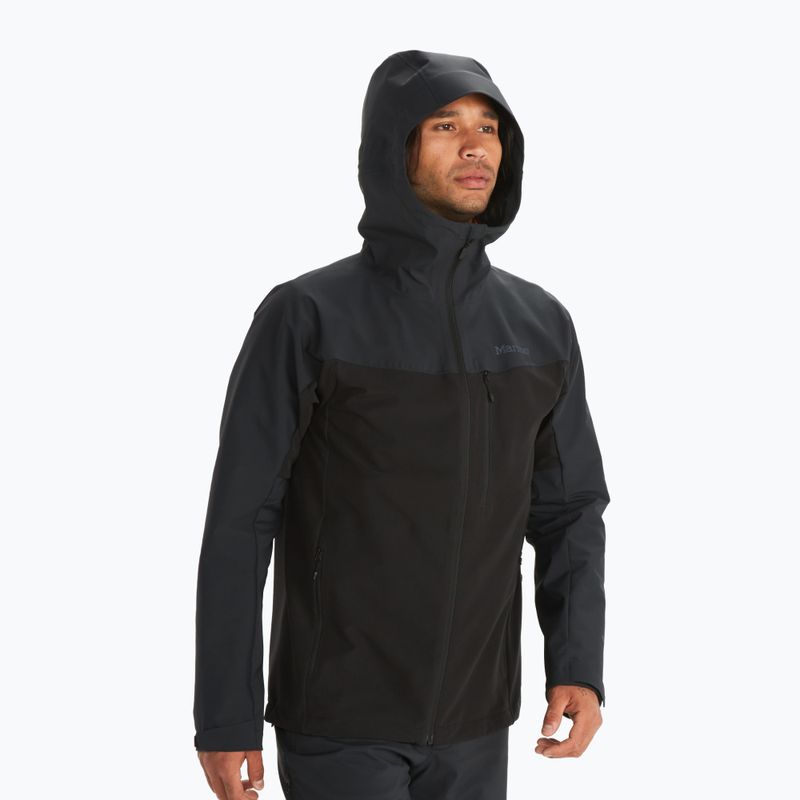 Pánska softshellová bunda Marmot ROM GORE-TEX Infinium Hoody black M12360001